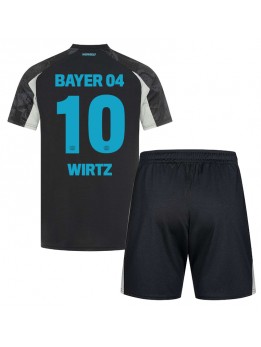 Detské Futbalové oblečenie Bayer Leverkusen Florian Wirtz #10 2024-25 Krátky Rukáv - Tretina (+ trenírky)